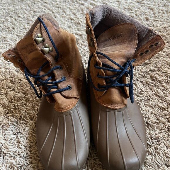 Sperry Duck Boots, Brown, Womens Size 8.5 - Picture 1 of 4